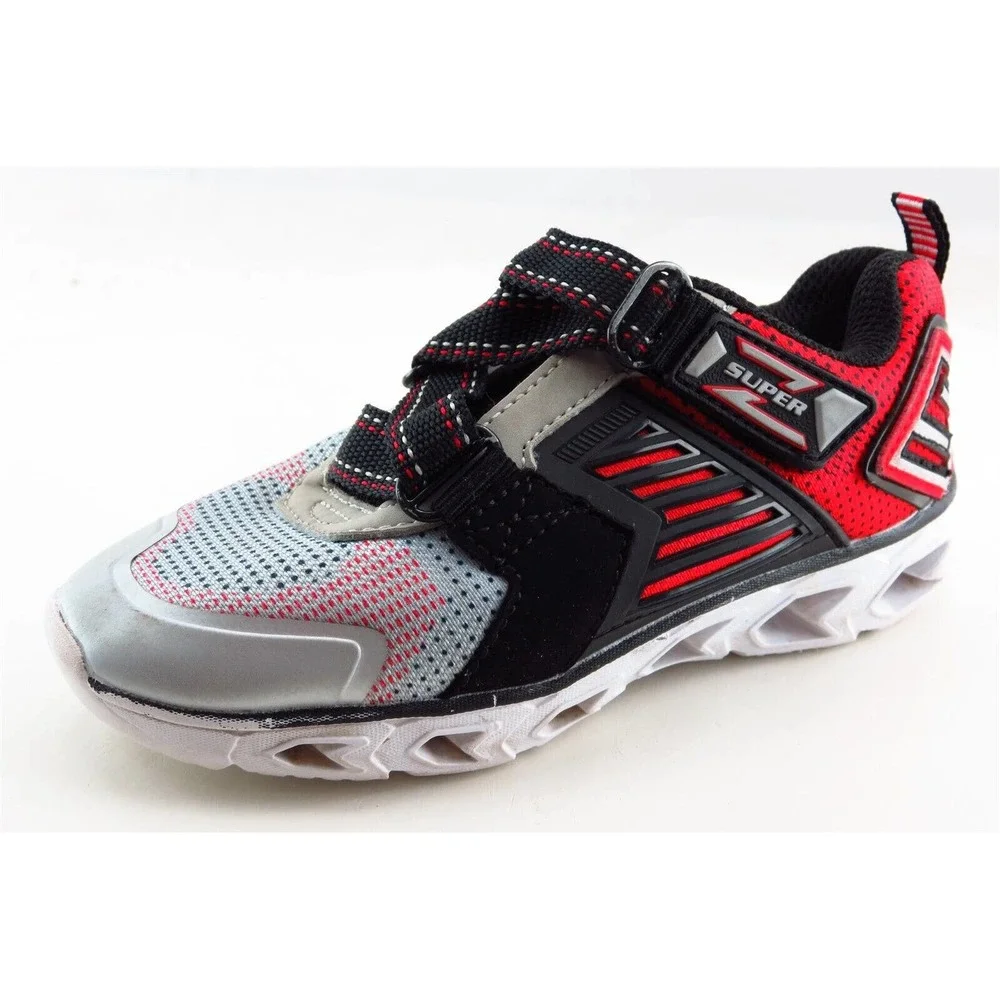 Skechers S-Lights Gray Synthetic Athletic Toddler Boys‎ Sz 10